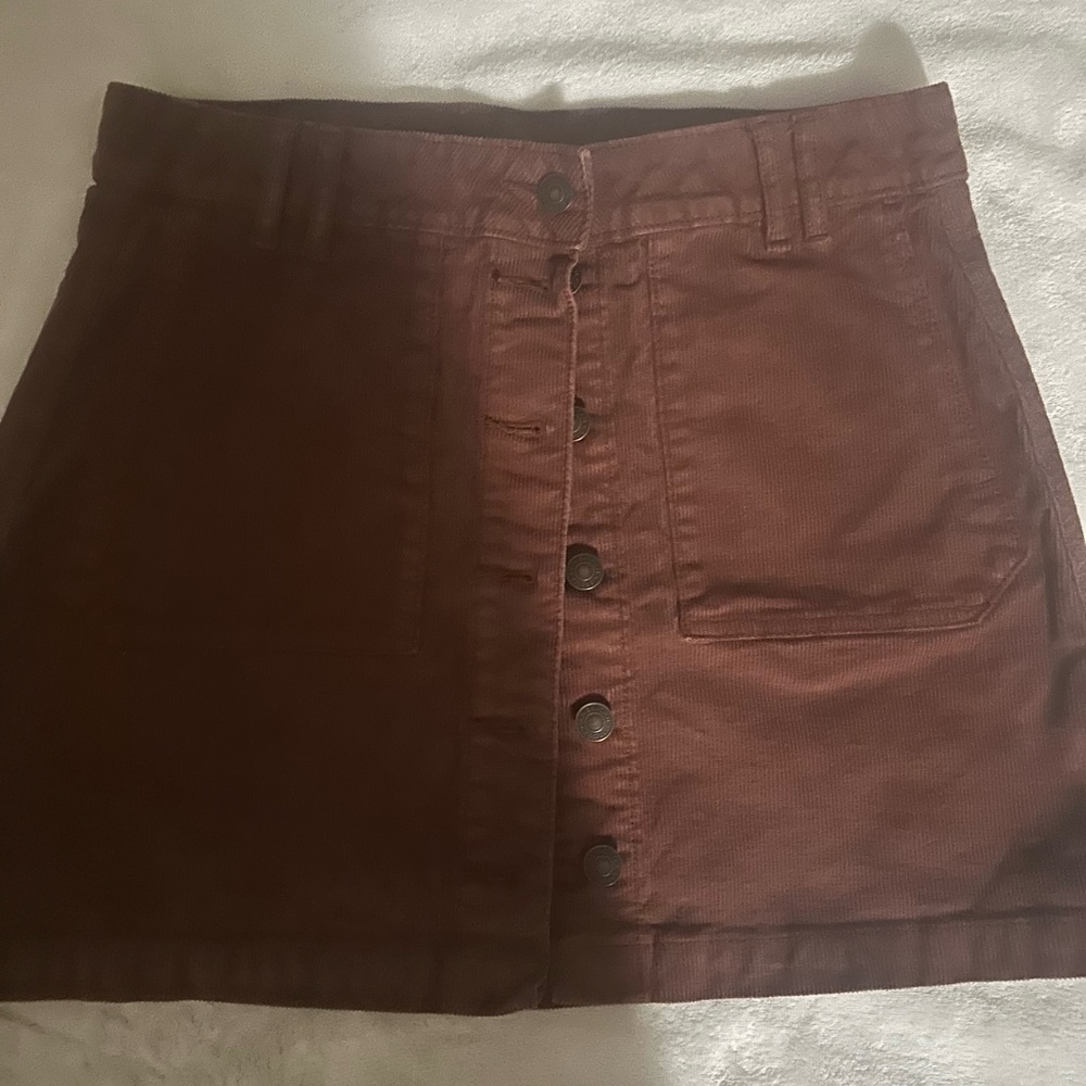 American Eagle Outfitters Dark Brown Mini Skirt